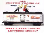 HO SCALE CUSTOM LETTERED WALTHERS KD COUPLERS EL PASO TACOS REEFER LOT 🌮🌮🌮🌮