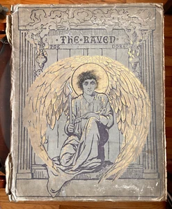 1884 THE RAVEN Edgar Allan Poe GUSTAVE DORE Illustrated 1st Edition Antique Book - Picture 1 of 13