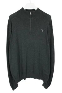 GANT Maglione In Cotone Uomo 3XL Pullover In Maglia Con Mezzo Zip Melange - Imagen 1 de 10