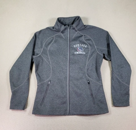 North Ends Jacket Womens Medium Gray Full Zip Gonzaga Bulldog Basketball NCAA Cover