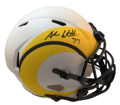 Andrew Whitworth Signed Speed Lunar Eclipse Replica Helmet LA Rams JSA Cert - Image 1 of 4