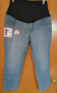 JEANS DENIM de Maternidad al Tobillo ~ Talla XL (16-18) ~ NUEVOS con etiquetas - Imagen 1 de 2