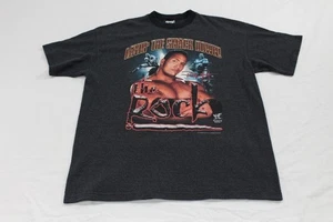 Vintage 1999 WWF The Rock Layin The Smack Down Double Sided Size Large - Picture 1 of 7