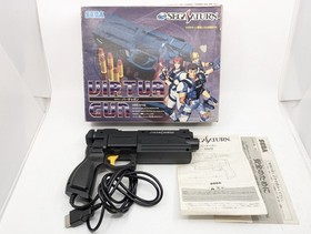 Sega Saturn Gun Controller HSS-0152 Boxed Virtua Cop 2 Tested Working Japan