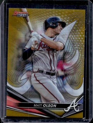Bowman's Best Matt Olson Gold Refractor #14/50 Braves 2022 Foto 1 de 2