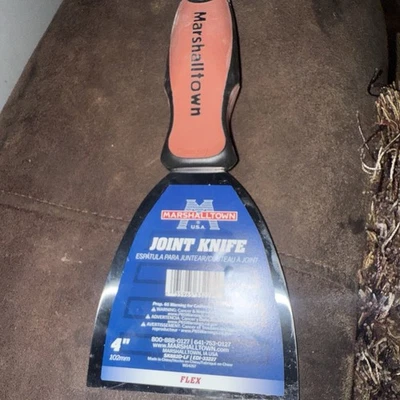 Marshalltown - Cuchillo de junta flexible de 4 pulgadas - Mango DuraSoft; extremo M-Pact Foto 1 de 2