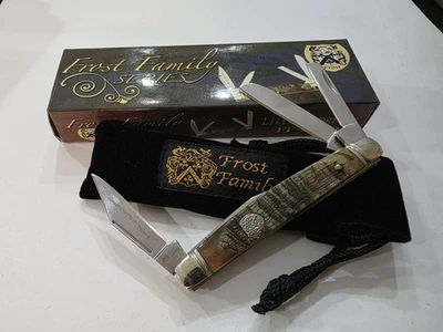 Navaja de Bolsillo FROST FAMILY SERIES 3.25" Mango de Cuerno Cerrado 3 Hojas  Foto 1 de 4