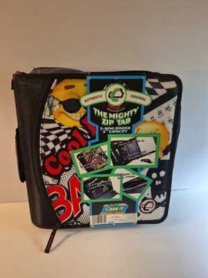 New Case-It The Mighty Zip Tab 3" 3-Ring Binder Zip Around D-148-P-Cool Design - Image 1 of 4