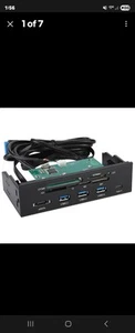 5.25inches Multifunction Internal Card Reader Dashboard PC Front Panel CHU - Afbeelding 1 van 4