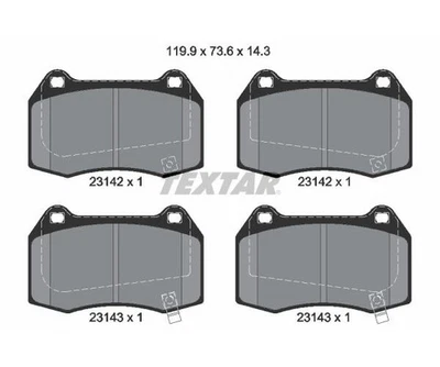 Textar Juego Pastillas de Freno de Disco Q + 2314201 - Imagen 1 de 2