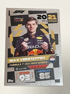 2022 Topps Turbo Attax F1 Racing #291 - Max Verstappen - Red Bull Racing - Picture 1 of 2