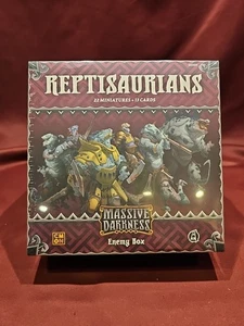 CMON Massive Darkness CMON Reptisaurians Enemy Box sigillato!  Fuori produzione - Foto 1 di 3