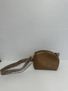 Mini bolso de viaje de cuero tostado pequeño de Anthropologie - Imagen 1 de 8