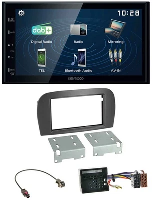 Kenwood 2DIN Bluetooth MP3 USB DAB Autoradio für Mercedes SL-Klasse R230 2006-20 - Bild 1 von 4