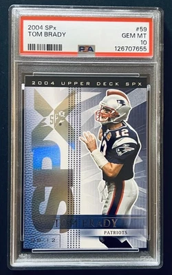2004 Upper Deck SPx No59 TOM BRADY PSA 10 драгоценных камней как новые New England Patriots 🔥🔥 - Изображение 1 из 2