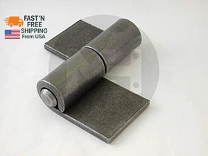 Heavy Duty Weld on Hinges - 5Mm Thick Steel - Detachable Pin - Pack of 2 - Picture 1 of 12