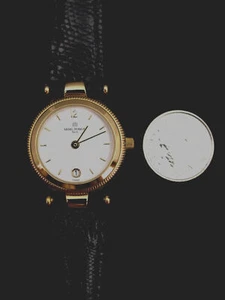 Wristwatch, Lady's, Michel Herbelin, Gold, Lizard, ETA Swiss 7 Jewel, France - Picture 1 of 7