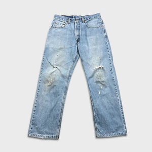 VTG Levi's 528 Jeans Mens 33x32 Blue Metro Fit Light Wash Distressed 90s Denim - Picture 1 of 13