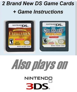 2 Great BRAND NEW GAME CARDS for Nintendo DS + Game Instructions (no box) - Picture 1 of 1