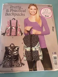 Kwik Sew ~ Ellie Mae Designs ~ Pattern K241 (3) Styles of BackPacks ~ Practical - Picture 1 of 3