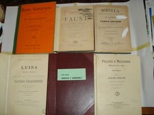 OPERA -Spartiti canto e pf. opere straniere in versione italiana, 24€ cadauno.