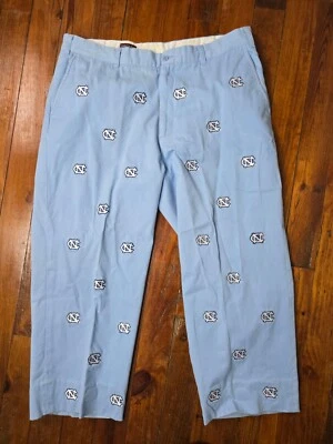 North Carolina Tar Heels All Over Pennington & Bailes Blue Stadium Pants 36x25 - Image 1 of 4