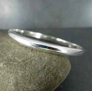 4mm Chunky Wide Bangle For Women 925 Sterling Silver Heavy Bangle Women Jewelry - Picture 1 of 2
