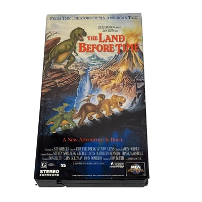 The Land Before Time Vintage 1994 VHS Tape Lucas/Spielberg A Don Bluth Film - Image 1 of 4