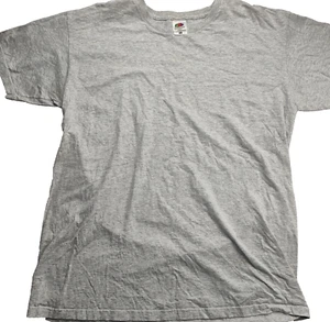 Fruit Of The Loom shirt adult Size XL Grey Casual No Logo Outdoors cotton plain - Picture 1 of 10