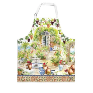 Michel Design Works Cotton Chef's Apron Tuscan Terrace - NEW - Picture 1 of 1