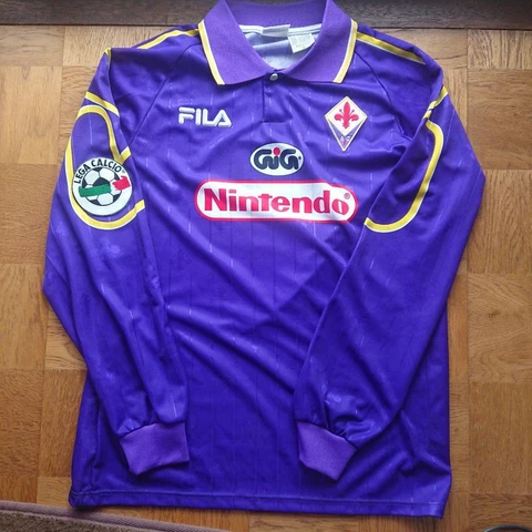 Batistuta Fiorentina FILA Jersey Soccer Shirt 97/98 #9 Size M Argentina Original Cover