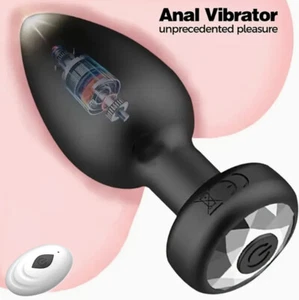 Remote Anal Bead Butt Plug Vibrator Male Prostate Massager Sex Toy for Men Women - Picture 1 of 18