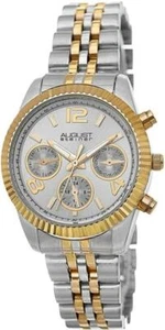 August Steiner AS8103TTG Quarzo Svizzero Giorno Data Gmt Twotone Donna Orologio - Foto 1 di 5