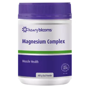 Henry Blooms Magnesium Complex 400g Oral Powder Muscle Health Cramps Vegan - Picture 1 of 1