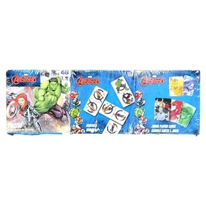 Marvel Avengers Jumbo Playing Cards Dominoes & Puzzle Set Kids Entertainment - Picture 1 of 5