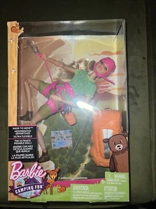 Barbie Made to Move Camping Fun Rock Climbing Doll with Accessories - Picture 1 of 2