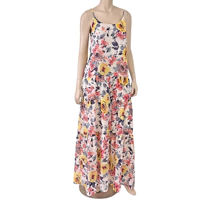 Винтажный назначения Lee полномочия платье женщин маленький многоцветный цветочный макси богемный новый с Ярлыками - Изображение 1 из 4