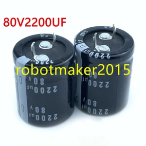 Brand New 2200uF Aluminum Electrolytic Capacitor 80V 2 Pins 22*35/40 25*35 - Picture 1 of 3