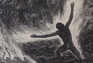 CARL HOECKNER-CARL HOECKNER-The Prometheans - 1930’s Lithograph - Picture 1 of 4