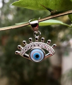 925 Plata Mal de Ojo Protección Colgante Amuleto Nazariya Madreperla Joyería15 - Imagen 1 de 6