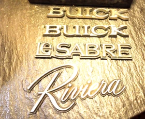 ++ Mixed Lot of Buick Emblems - Riviera - LeSabre - two Buick - - Picture 1 of 7