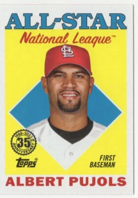 2023 Topps 1988 Baseball 35th Anniversary All-Stars Albert Pujols St. Louis - Image 1 of 2