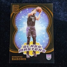 2022 23 PANINI DONRUSS ELITE DOMANTAS SABONIS GLASS MASTERS GOLD 10/10 SW2