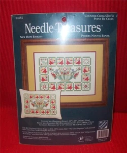 JCA Needle Treasures Cross Stitch New Hope Baskets - Picture 1 of 3