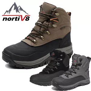 NORTIV 8 Men's Snow Boots Lace Up Insulated Waterproof Hiking Boots Size 6.5-15 - Picture 1 of 22