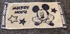 Rare ~ Disney Mickey Mouse W Stars Cream Black Towel 9"X4.5" Washcloth
