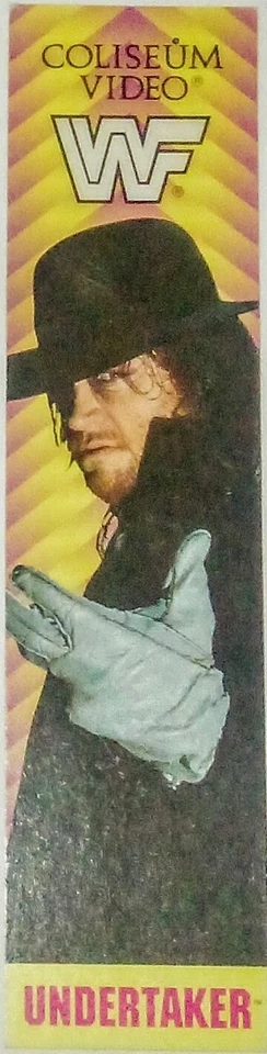 UNDERTAKER WWF 书签 Always Hits The Mark Coliseum 视频 复古 1993 年 美国 — 第 1/1 张图片