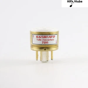 Un tubo de vacío chapado en oro 6L6 5881 6P3P (TO) 7591 convertidor enchufe - Imagen 1 de 11