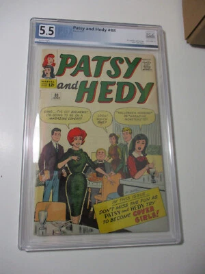 Patsy and Hedy 88 PGX grade 5.5 Stan Lee Marvel Artist Hartley Fashion Humor '63 - Image 1 of 4