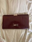 women’s vintage charles david collection “Kelly” Red/burgundy clutch W/dust Bag￼